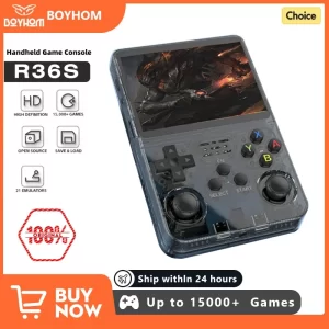 64GB / 128GB Retro Handheld Game Console Linux System 3.5 Inch IPS Screen Portable Pocket Video Player 2 Joystick Games Kid Gift PSP PS1 N64 Retro Rocker Arcade